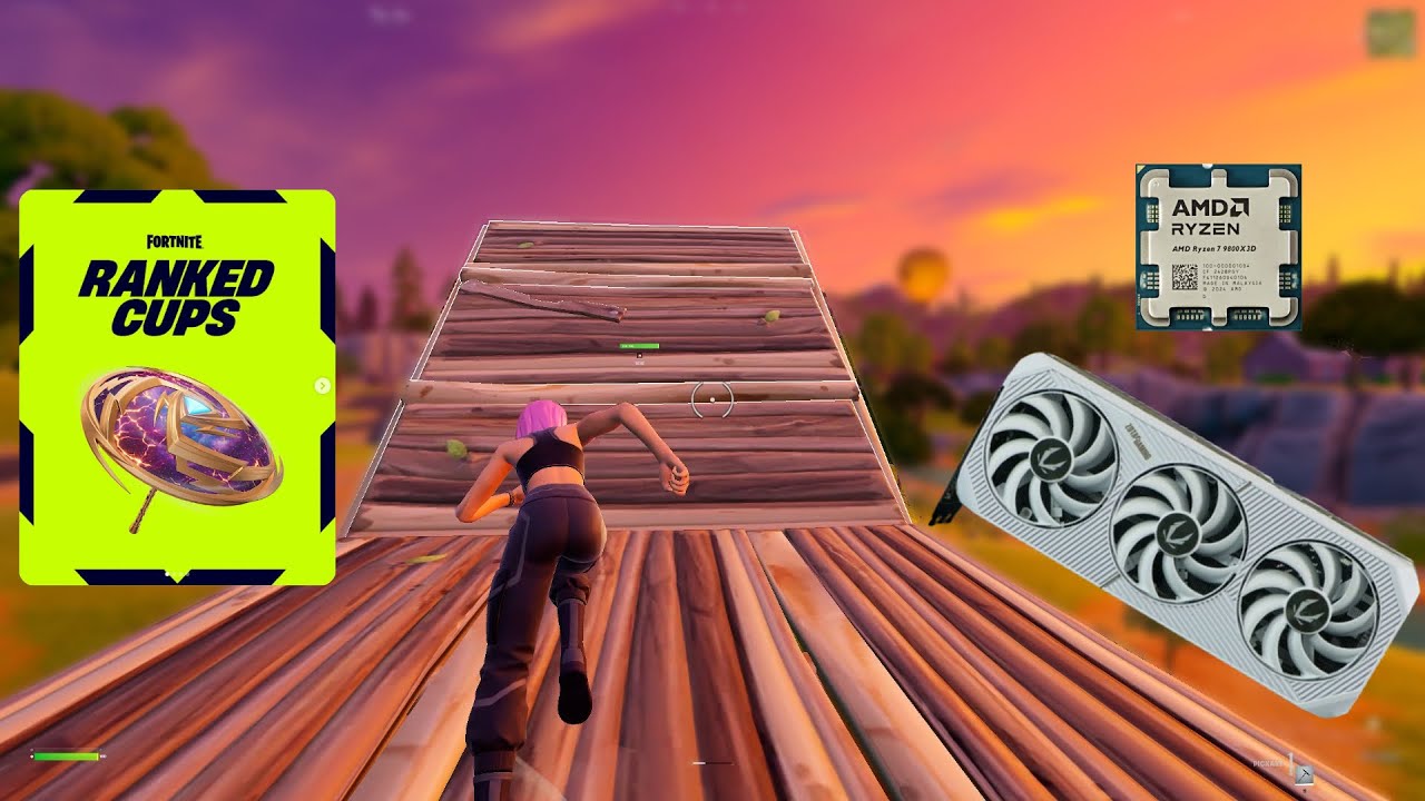 RYZEN 7 9800X3D + RTX 5080 | Fortnite | Solo Ranked Cup | Benchmark (1440p Performance Mode)