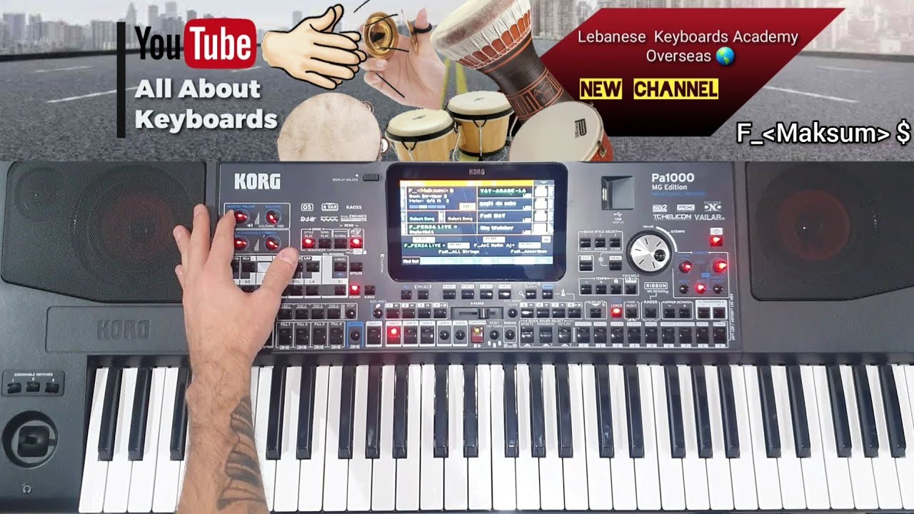 الإيقاعات الشرقية المضافة Fadi SuperSet KORG Pa1000MG