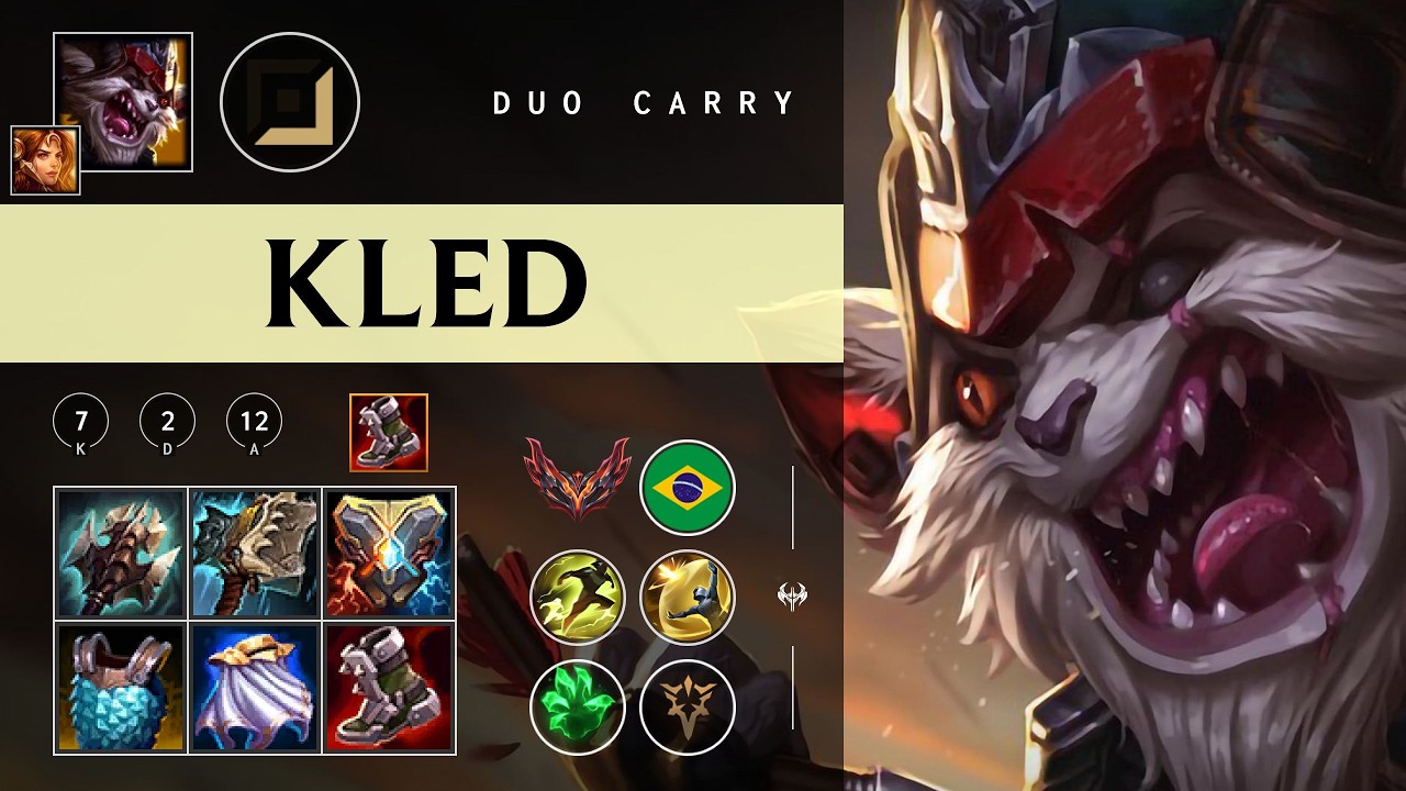 Kled ADC vs Ezreal - BR Grandmaster Patch 26.05