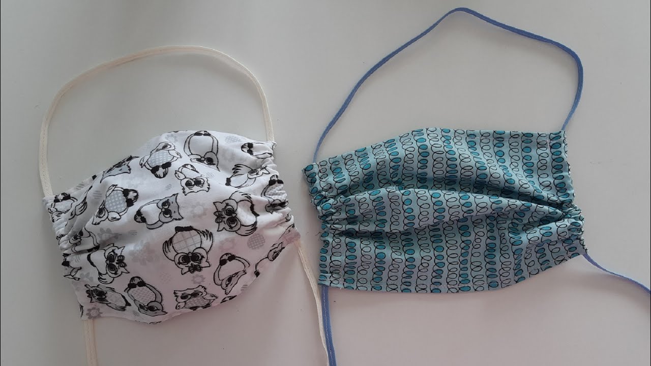 Diy - Máscara de proteção fácil de fazer sem elástico - aula 252