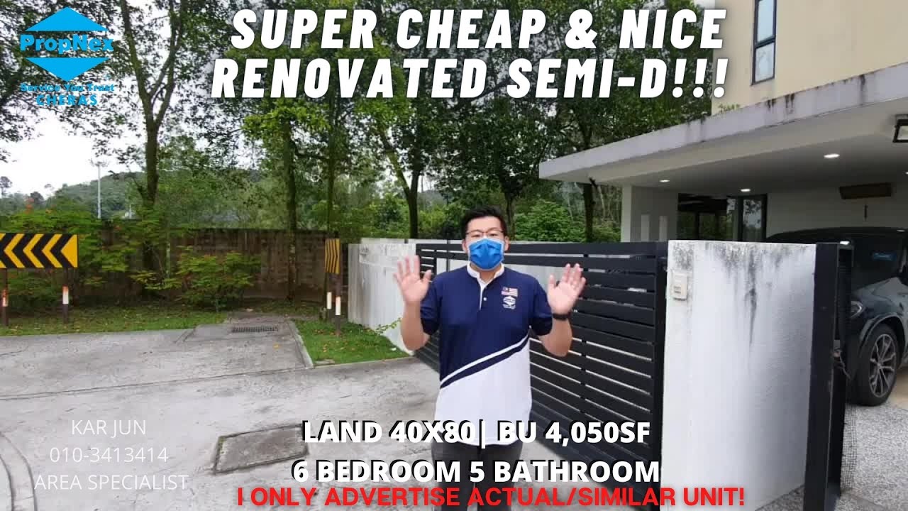 Best cheap and beautiful Endlot Semi-D in Twin Palms Sungai Long Kajang Selangor