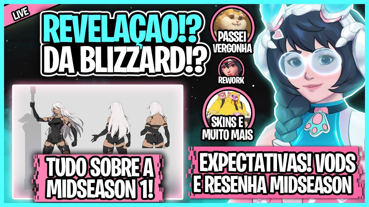 REVELAÇÃO SKIN MÍTICA DA MEI HOJE? TUDO SOBRE A MIDSEASON 1! RESENHA NA CHUVA EM OVERWATCH!