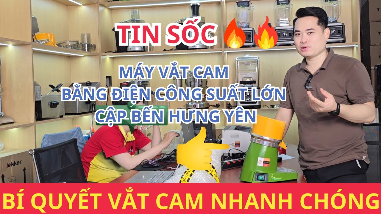 Máy Vắt Cam Bằng Điện Công Suất Lớn HÀNG TẤN 1 NGÀY Giúp Chị HOA Ở Hưng Yên Vắt Cam NHANH | Mr Thức