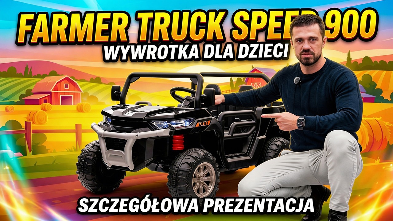 Elektryczna Wywrotka Farmer Truck Speed 900 | Recenzja i Funkcje | Meri-Kids.pl