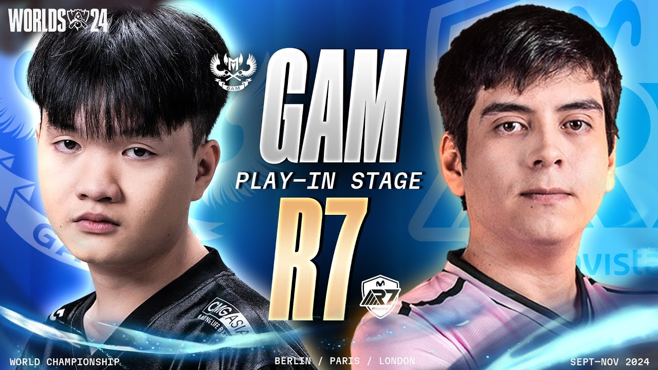 GAM vs R7 - Full Game 1, 2 | Vòng Play-in Ngày 3 | Worlds 2024