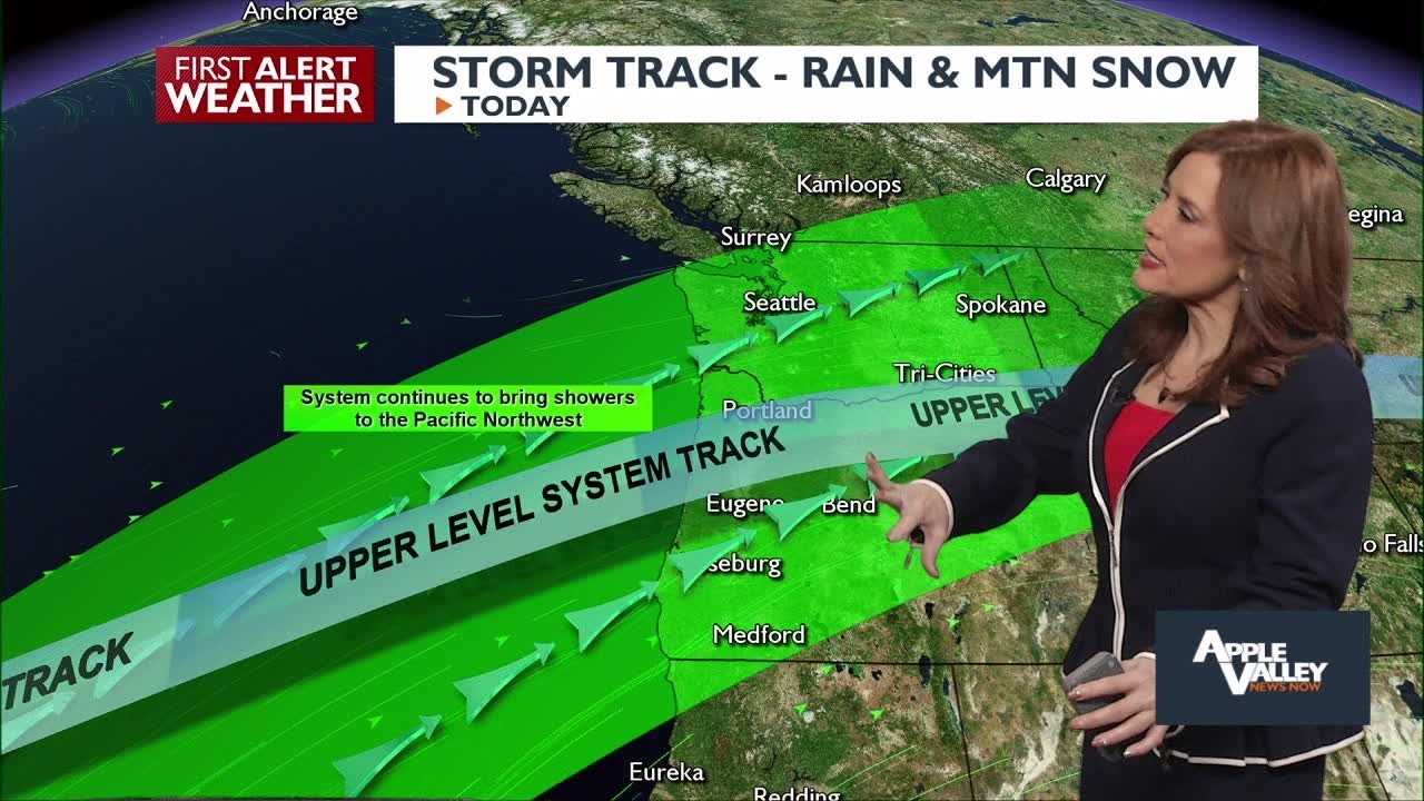 Light Showers Persist, Mountain Snow Expected Overnight into Wednesday Morning
