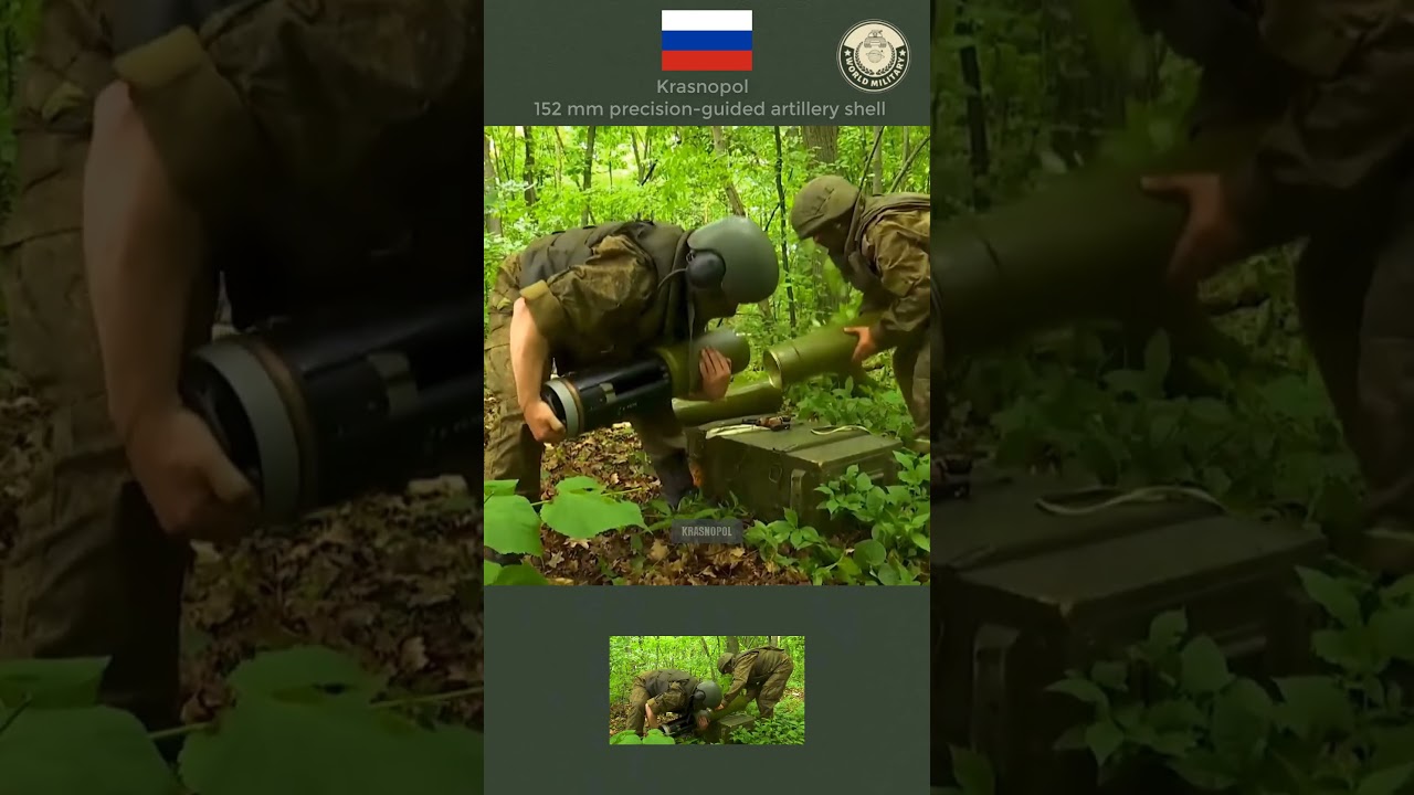 Krasnopol  - 152 mm precision-guided artillery shell #military #defence