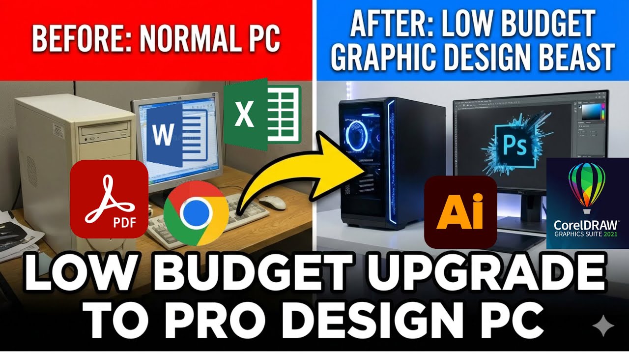 budget pc build for graphic design | graphic design pc build under 10000 #pcbuild #photoshop 