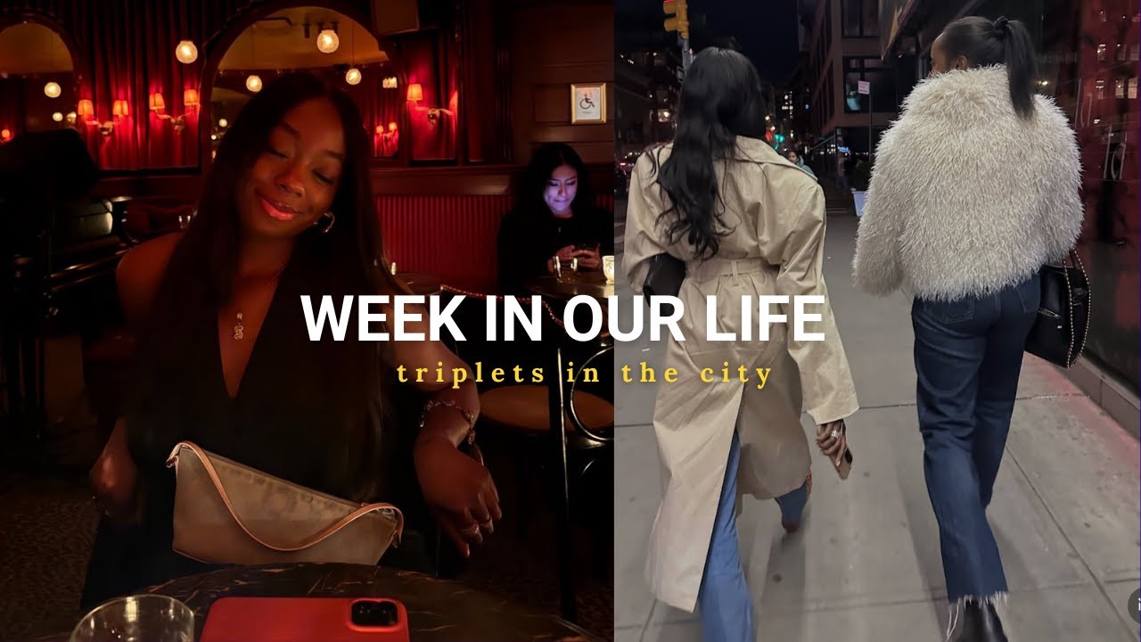 choosing to be the main characters in our NYC life | work, routines & nights out vlog