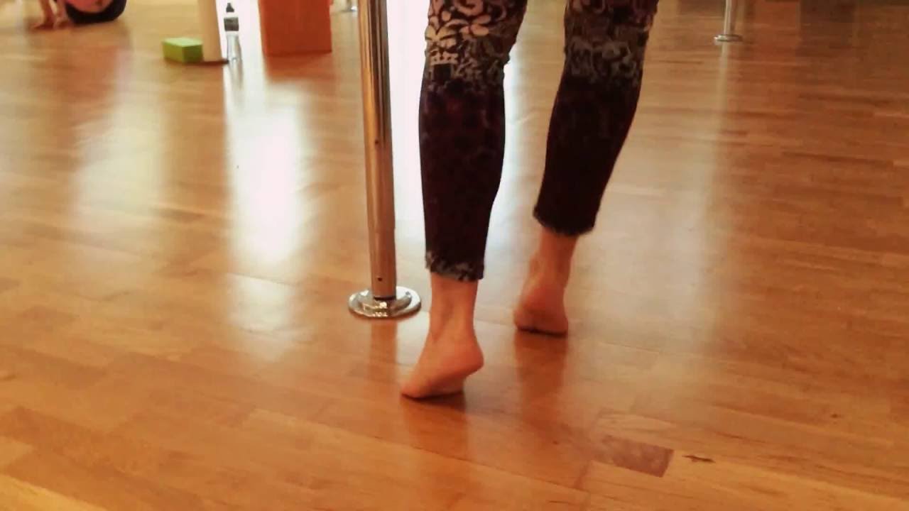 Feet only... pole dance movement