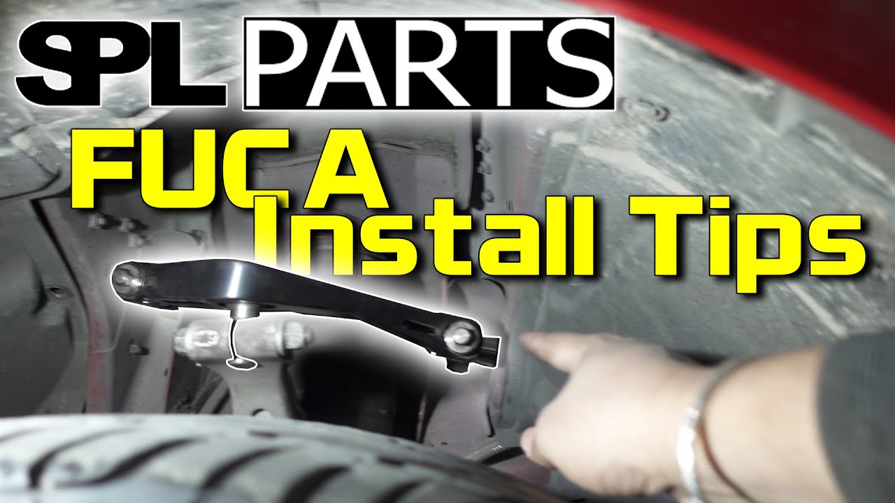 FUCA Install over Air Bags Tips 370z / G37 // SPL Front Upper Control Arms