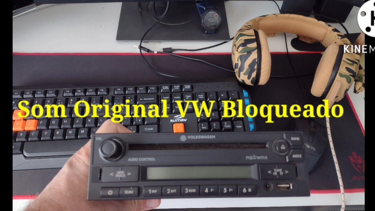 Desbloquear som original VW ( macete)
