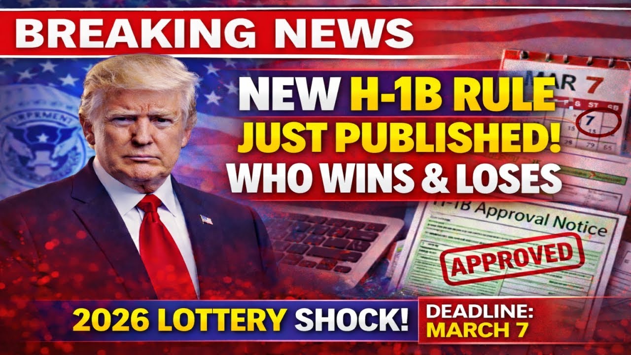 Breaking:New H-1B Rule Just Published | Who Wins in 2026 Lottery | What You Must Do Before March 7!
