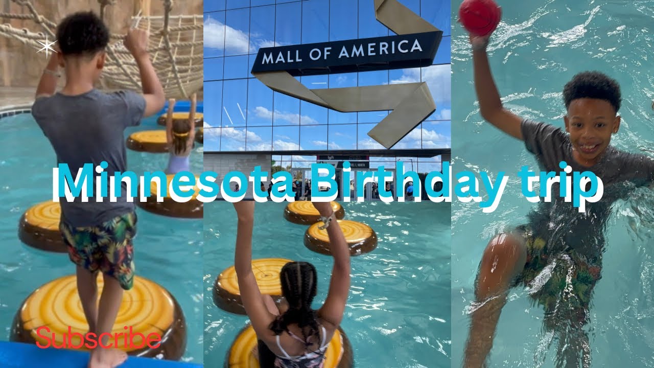 GREAT WOLF LODGE- MALL OF AMERICA- BDAY TRIP FOR DEVIN 