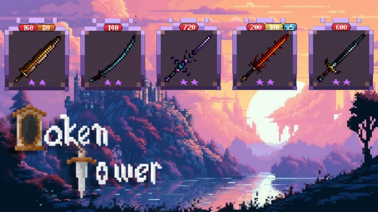 Elven Anvil into ALL the Forged Swords [OAKEN TOWER]