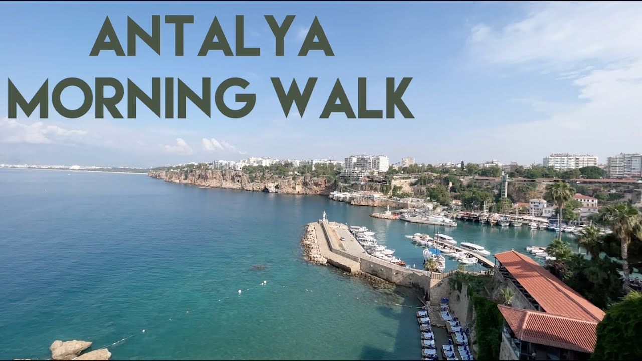 Morning City Walk in Kaleici, Antalya, Turkiye / JUNE 2022