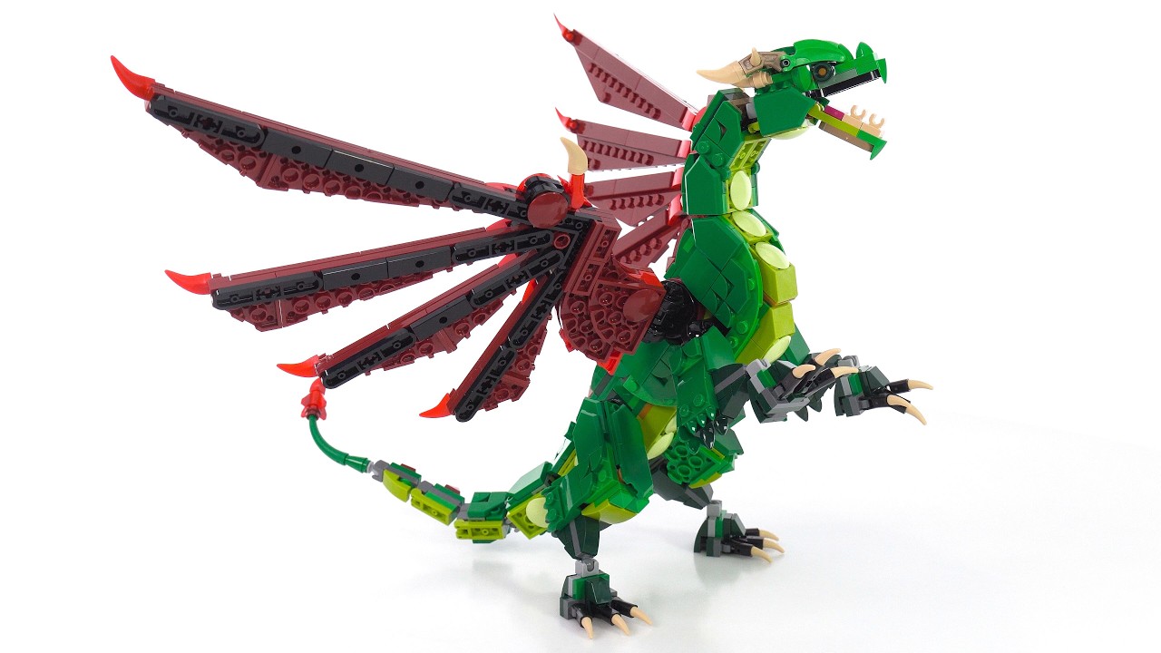 LEGO Creator 3-in-1 Medieval Dragon main model review! 31161 #NotSponsored