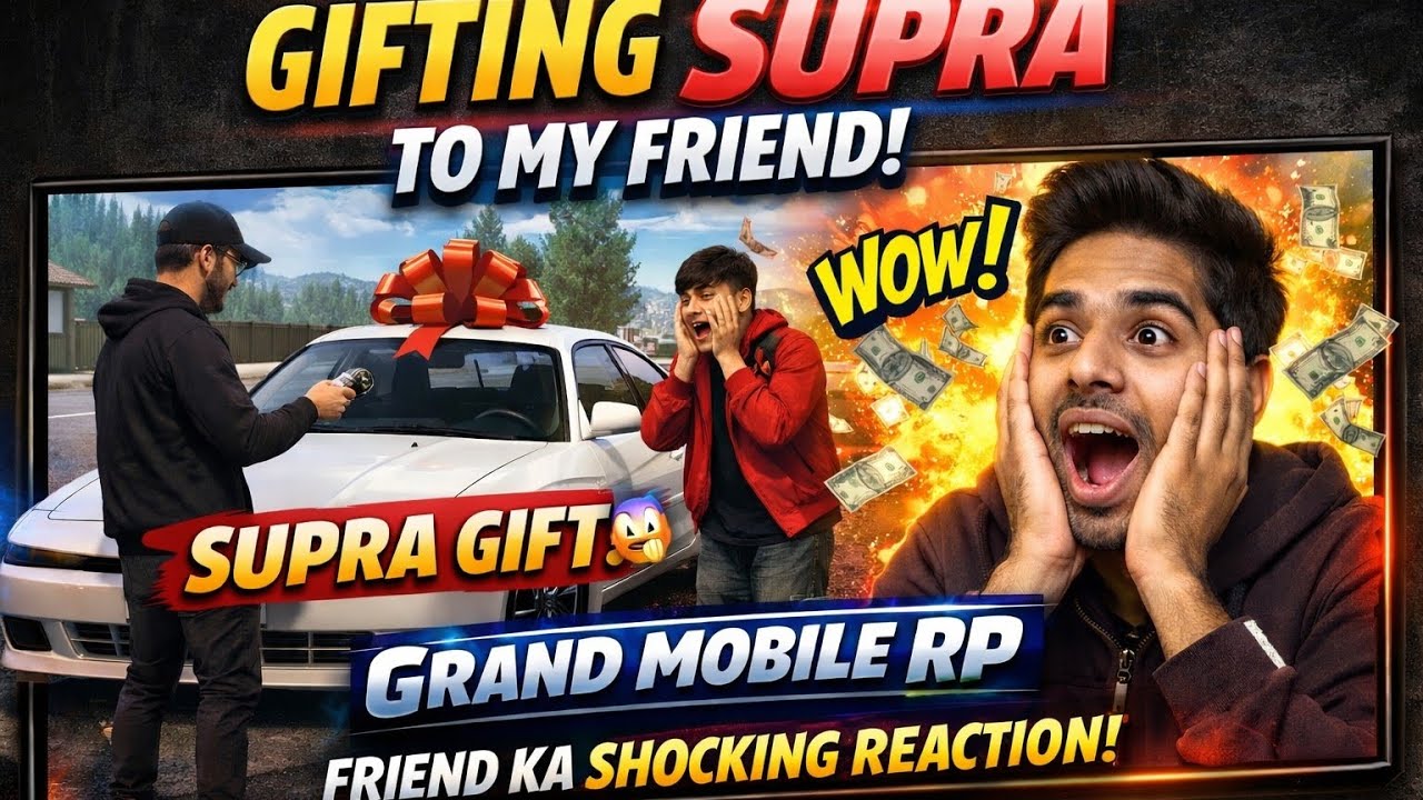 Friend Ko Supra Gift Kar Di! 😳 Epic Surprise Moment | Grand Mobile RP