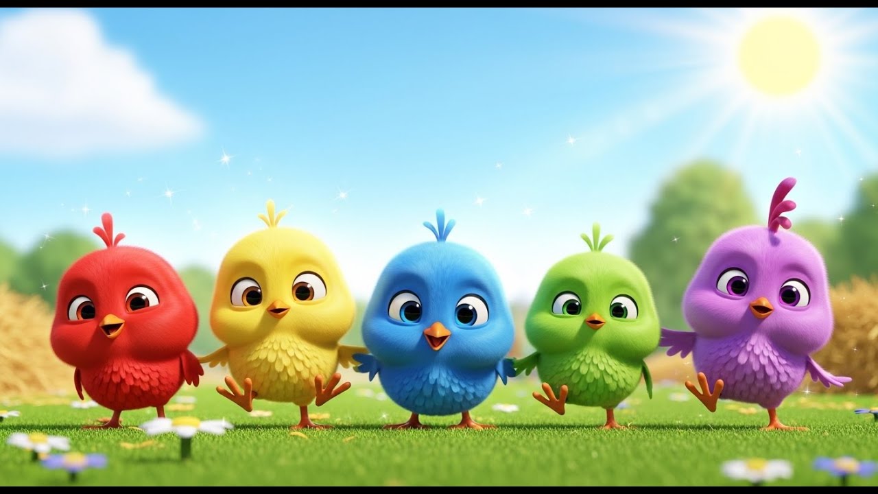 Fünf kleine Küken picken, picken, picken | Kinderlieder & Lernvideos 🐣