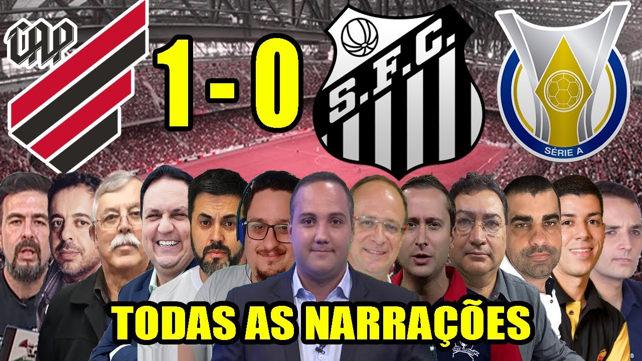 Todas as narrações - Athletico-PR 1 x 0 Santos | Campeonato Brasileiro 2020