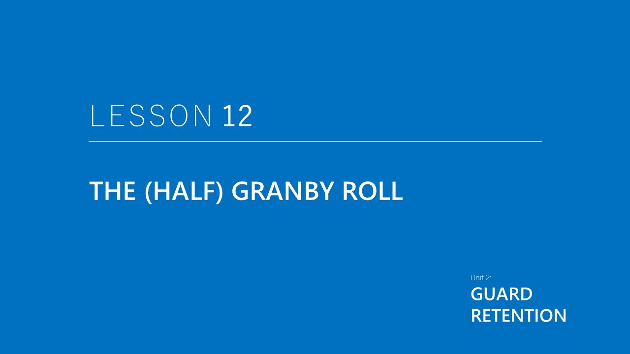 Guard Retention SNEAK PEAK - How to (half) Granby Roll (& not mess up your neck!)