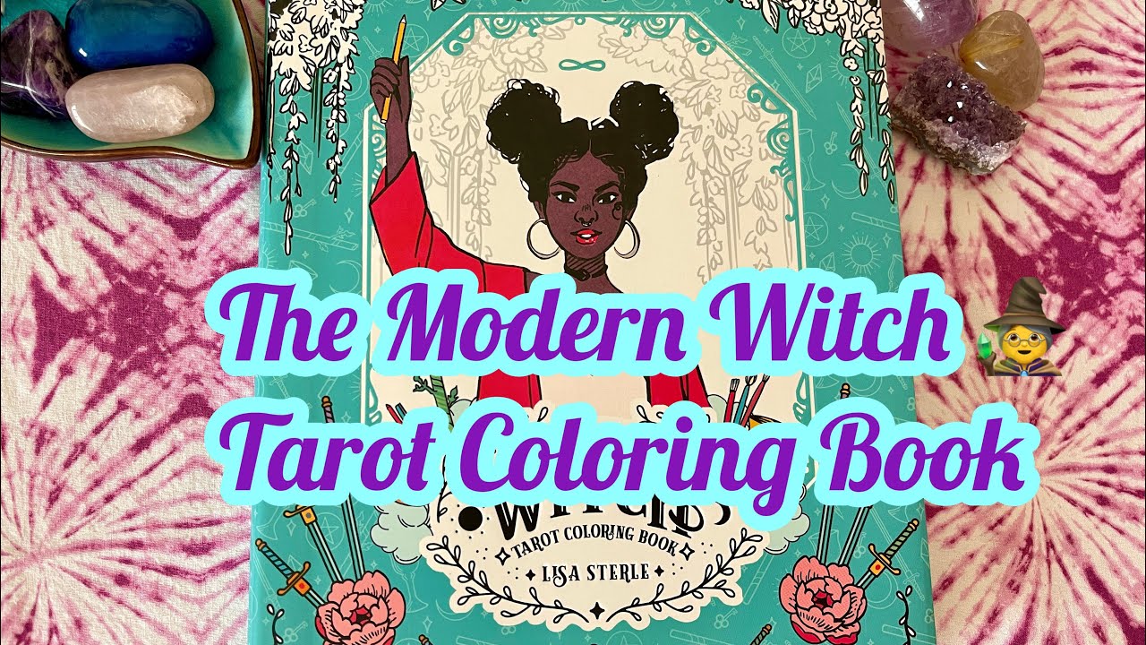 Modern Witch Tarot Coloring Book by Lisa Sterle! | Unboxing and Flip Through