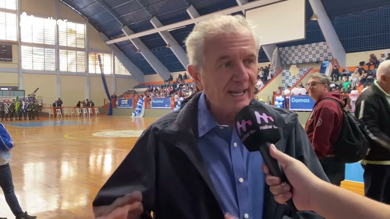 Abertura dos Jogos Escolares de Limeira 2022 no Gin&aacute;sio V&ocirc; Lucato
