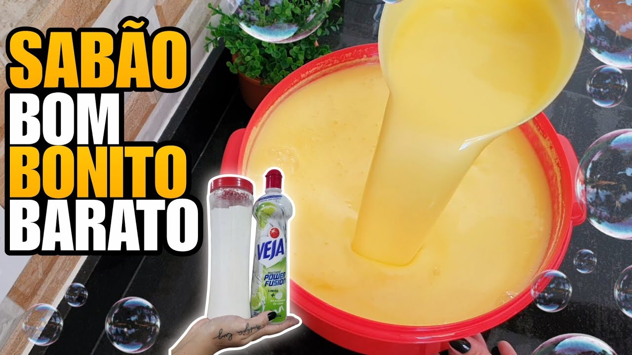 O MELHOR SABÃO LÍQUIDO BBB QUE EXISTE BOM!BONITO! E BARATO !LIMPA TUDO E RENDE MAIS DE 8 LITROS