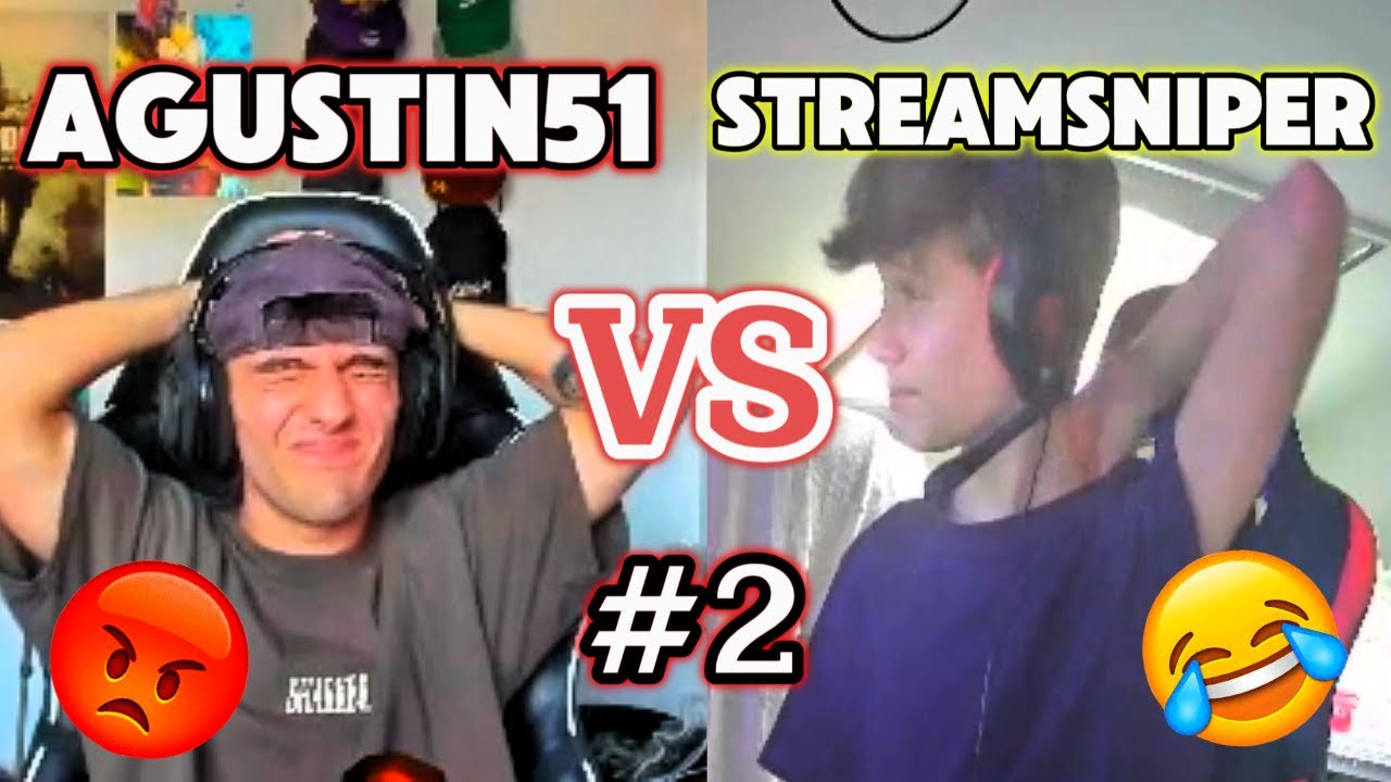 😡 AGUSTIN51 VS STREAMSNIPER 🤣 #2 | ENFADOS DE AGUSTIN51 EN FORTNITE   * denuncia al streamsniping *