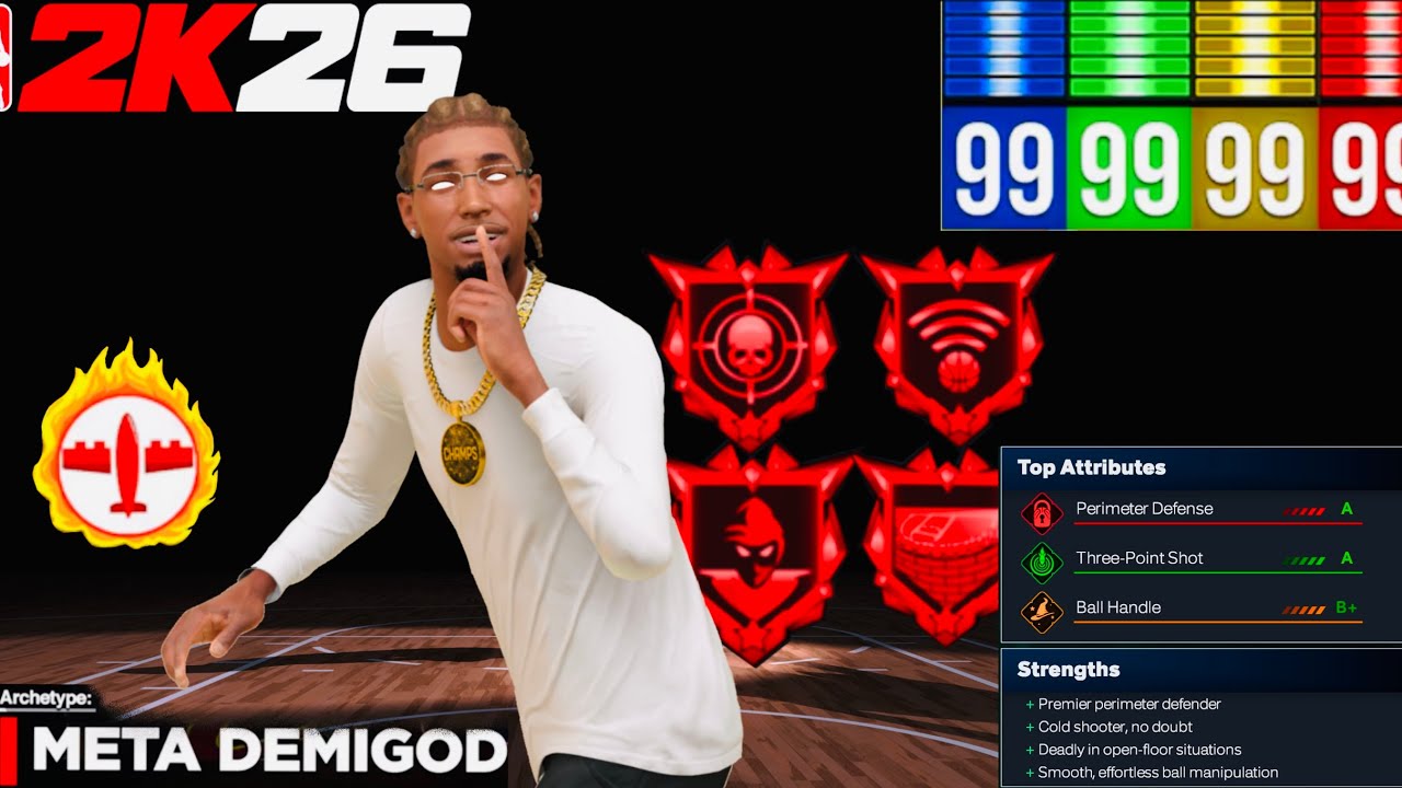 THE 6’8 ISO DEMIGOD BUILD VIDEO IN NBA 2K26… I WANNA SEE YALL GO CRAZY IN THE PARK!!!