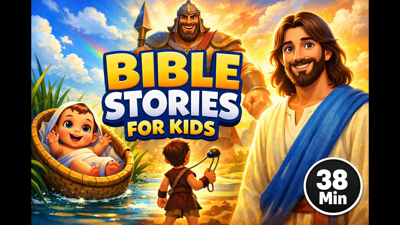Bible Stories for Kids Compilation | Moses, Samson, Creation, David & Goliath, Jesus’ Miracles