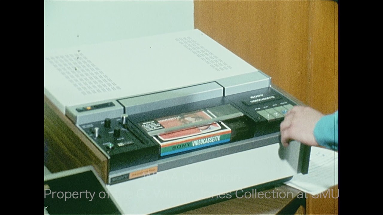 Demonstration of a New Video Cassette Player - February 1972