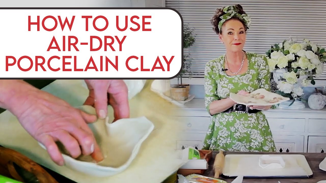 How to use Air-Dry Porcelain Clay Arts & Crafts Tutorial