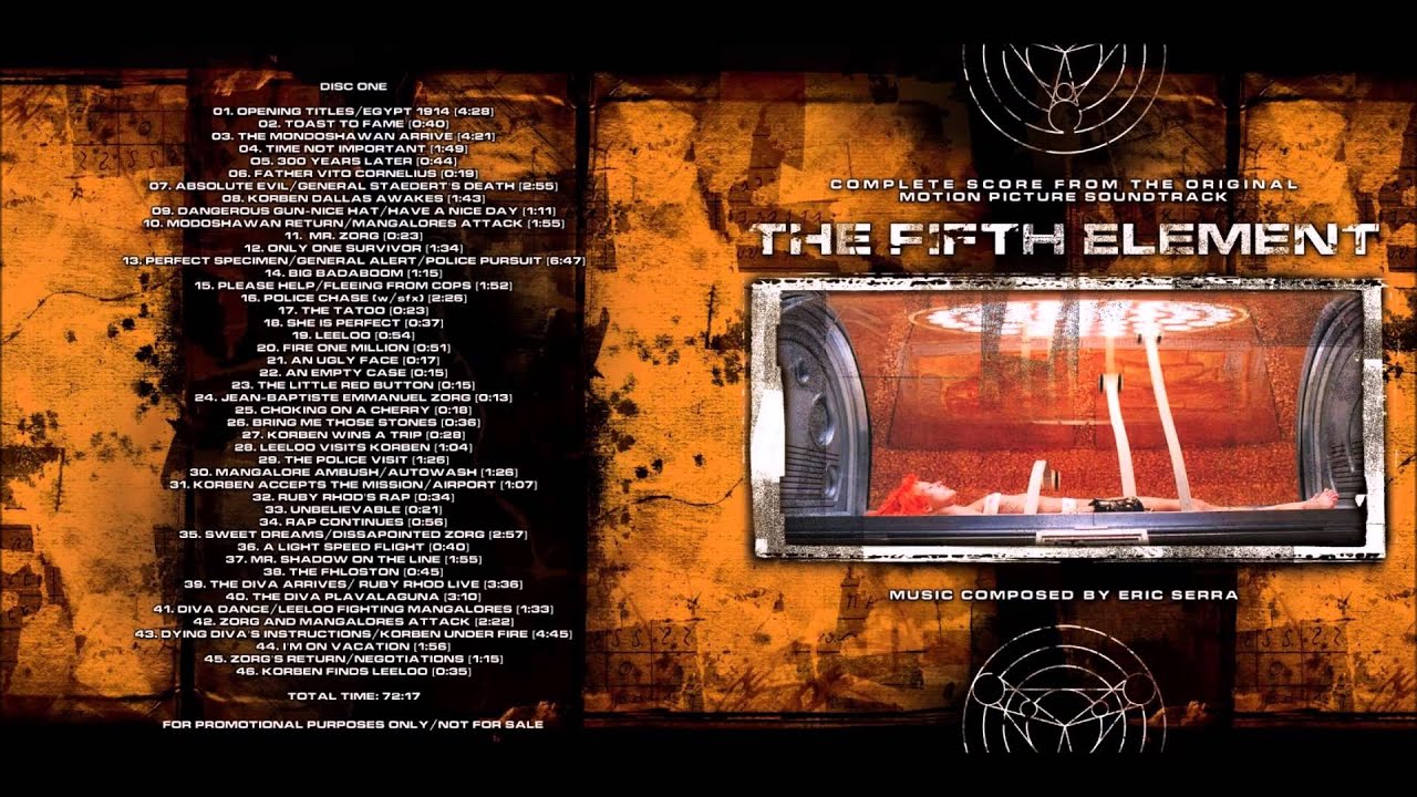The Fifth Element (Complete Score) - Eric Serra - 4. Time Not Important