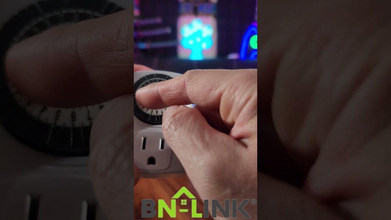 BN-LINK 24 Hour Mechanical Timer | 3 Prong Design