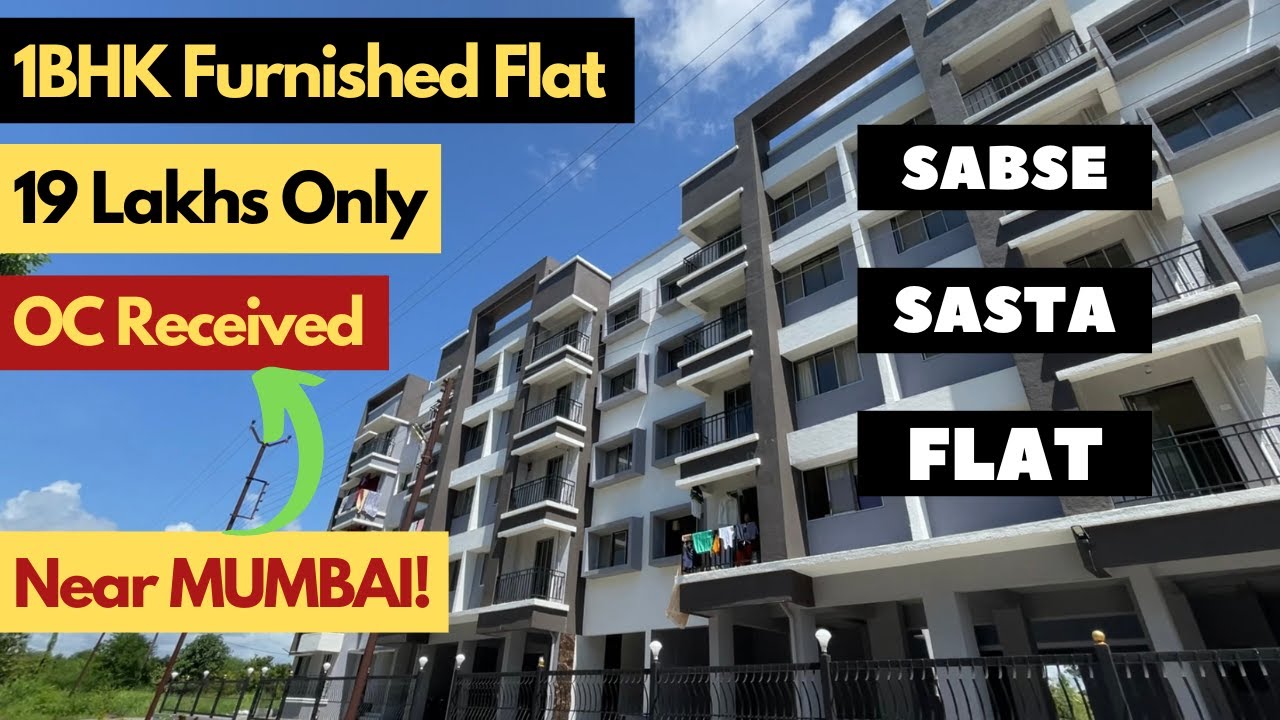 1BHK Flat For Sale In Mumbai | Cheap Price Home | 1BHK Furnished Flat In Boisar | Budget Home Boisar