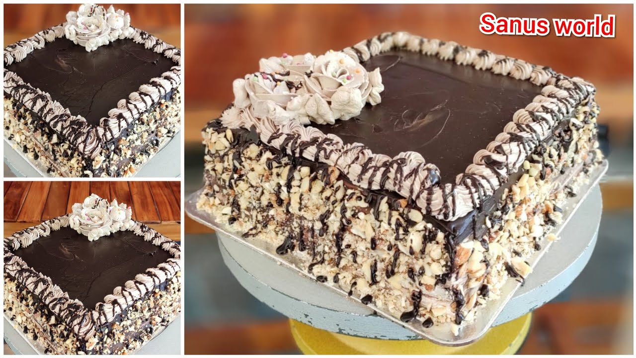 രുചിയൂറും choco നട്‌സ് കേക്ക്👌😋| super tasty choco nuts cake recipe malayalam|sanus world