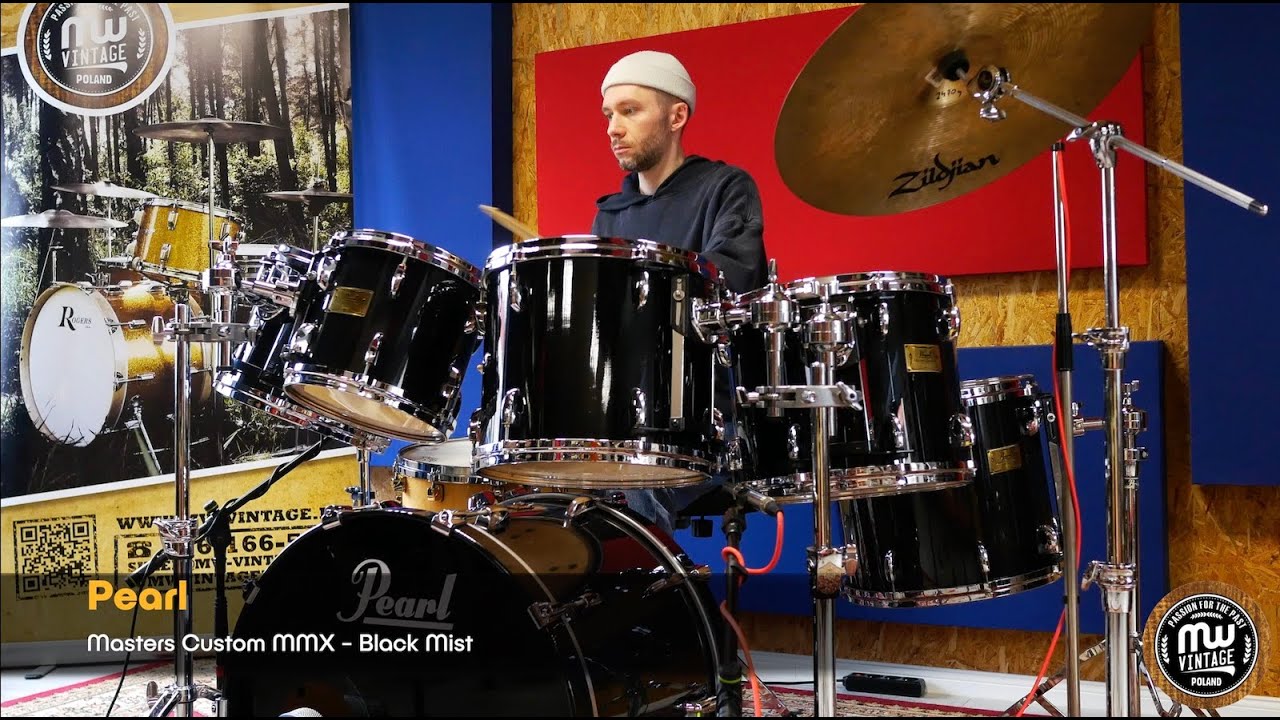 MW-Vintage.pl - Pearl Masters Custom MMX 22", 10", 12", 13", 14", 15" Black Mist 4K
