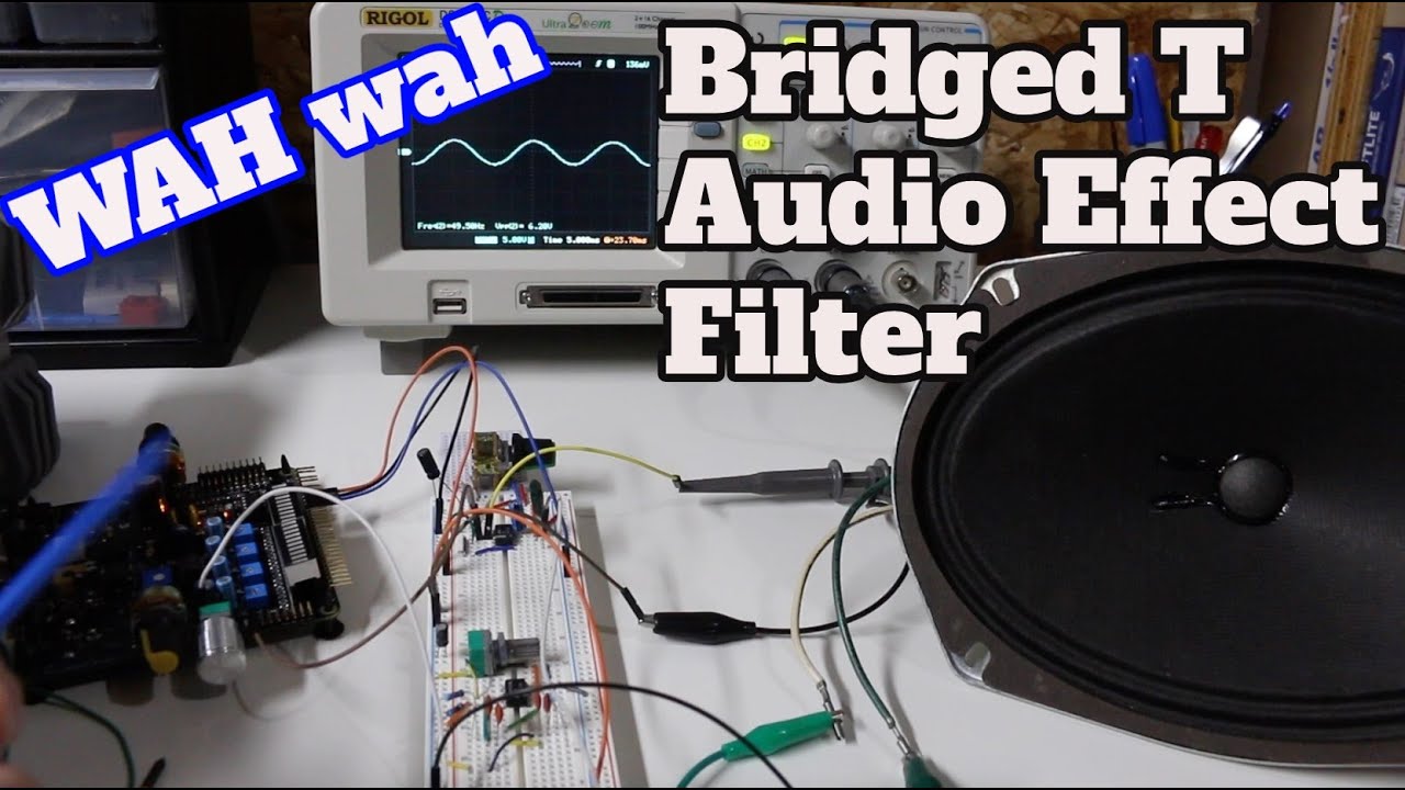 Bridged T Peak Filter - LTSpice Simulation and Audio Tryout