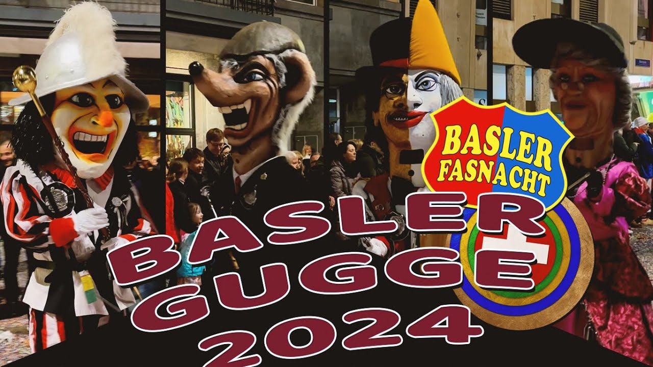 Basler #Fasnacht 2024: Die Guggen beim Sternmarsch in der Innenstadt mit anschließendem Platzkonzert
