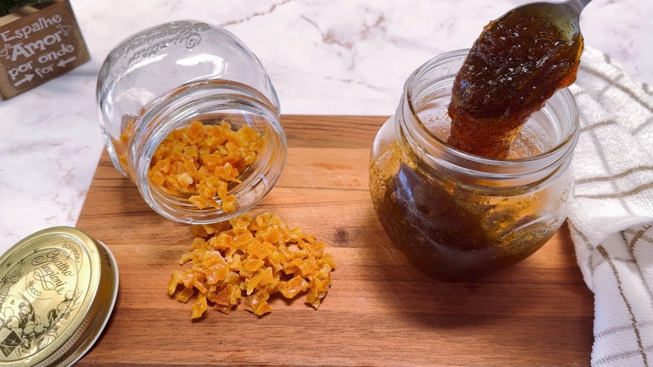CASCA DE LARANJA CRISTALIZADA E PASTA CASEIRA PARA PANETONE!!!