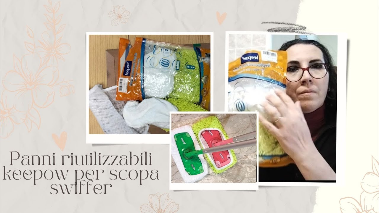 Panni riutilizzabili keepow per scopa swiffer