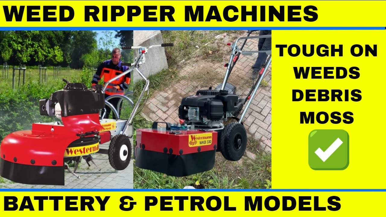 Westermann Block Paving Weed Ripper Machines -  Petrol/Battery Models