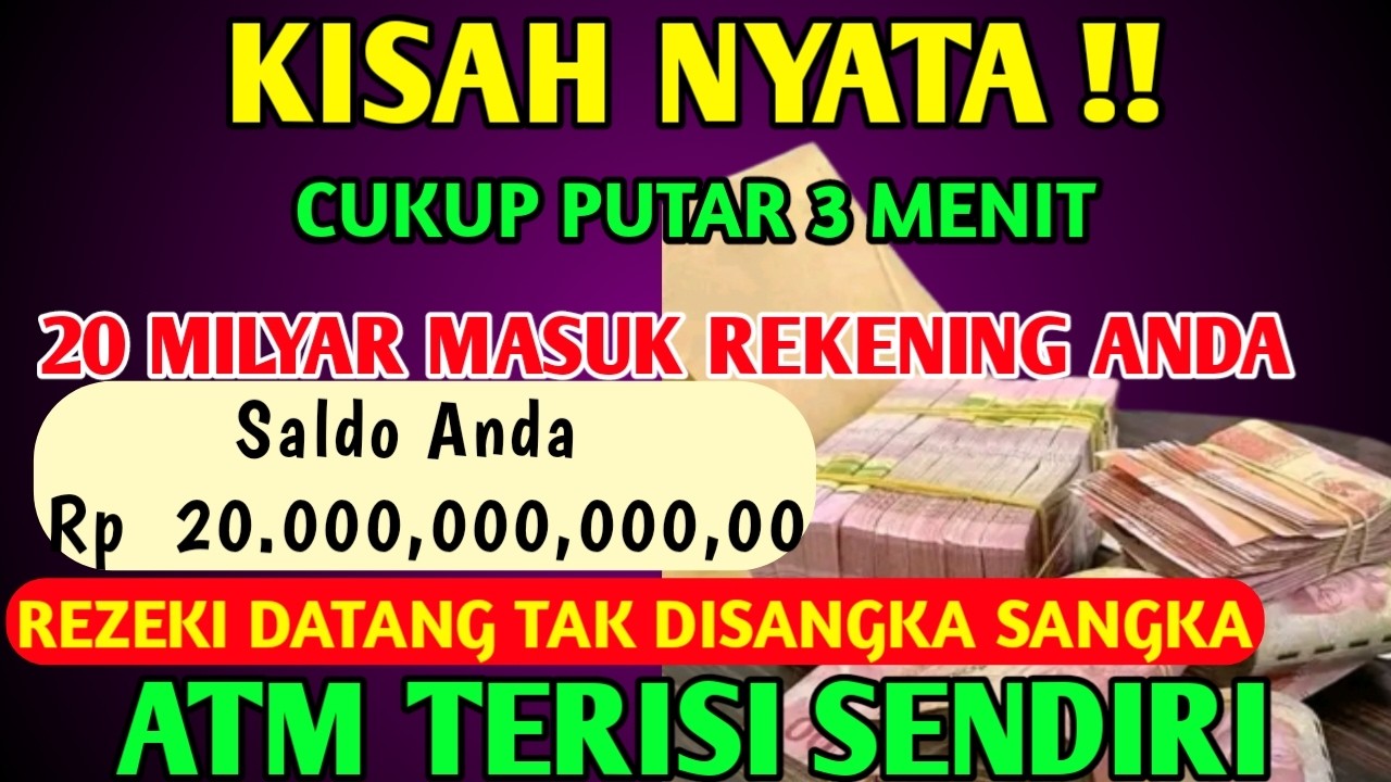 KUN FAYAKUN ✅ ATAS IZIN ALLAH SWT UANG MASUK ATM LANGSUNG CEK ATM ANDA