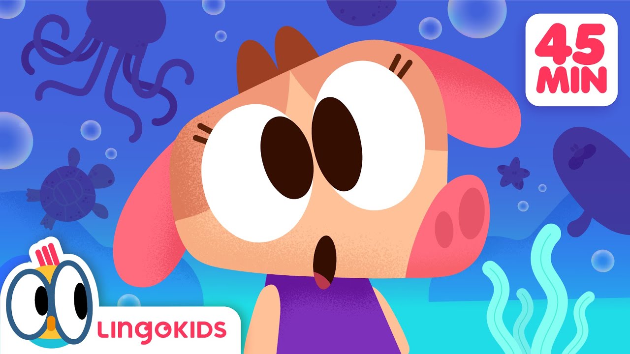 At the AQUARIUM Song 🐡🐢  + More Animal Songs for Kids | Lingokids