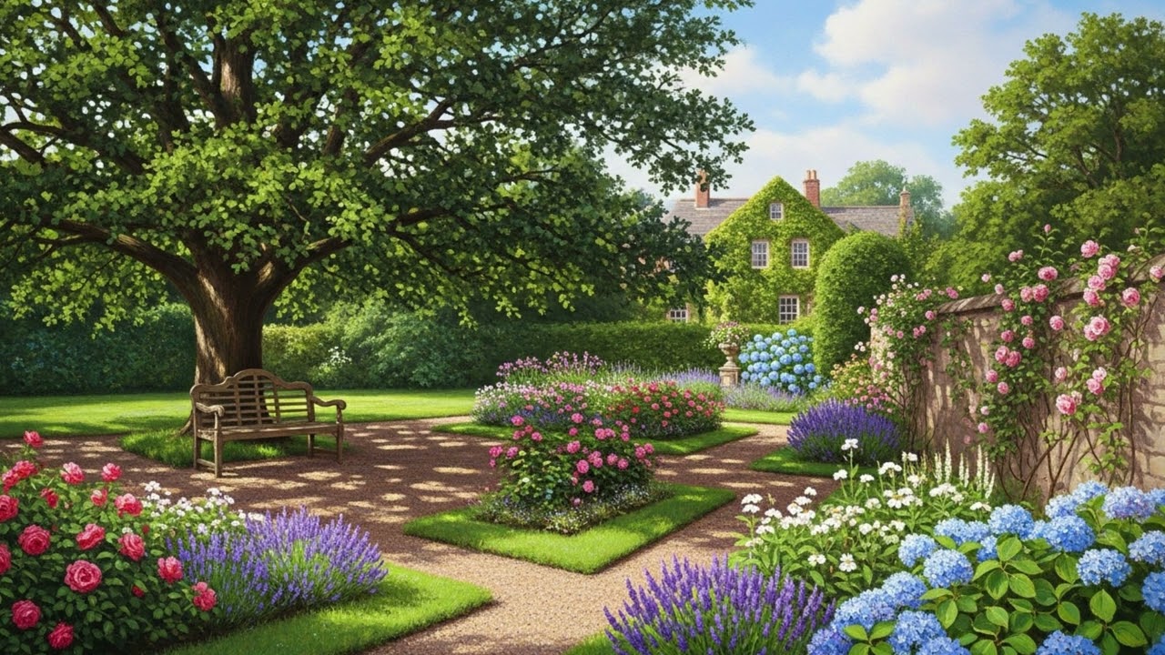 Pride and Prejudice Garden Ambience 🌷| Relaxing Classical Piano Music