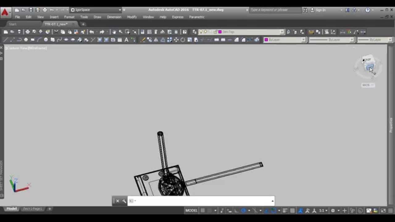 Преобразование из 3D в 2D в AutoCAD
