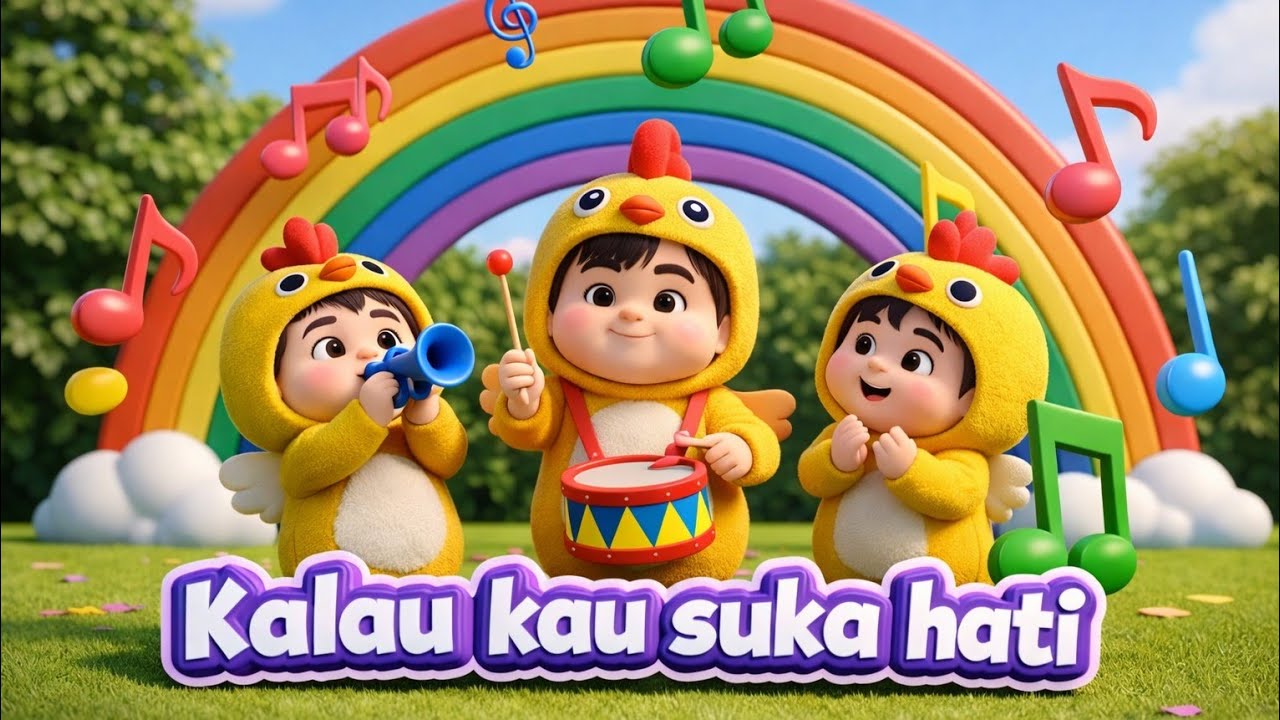 Kalau Kau Suka Hati – Lagu Anak Ceria | Bernyanyi & Bergerak - Animasi 3D - Hoki kids