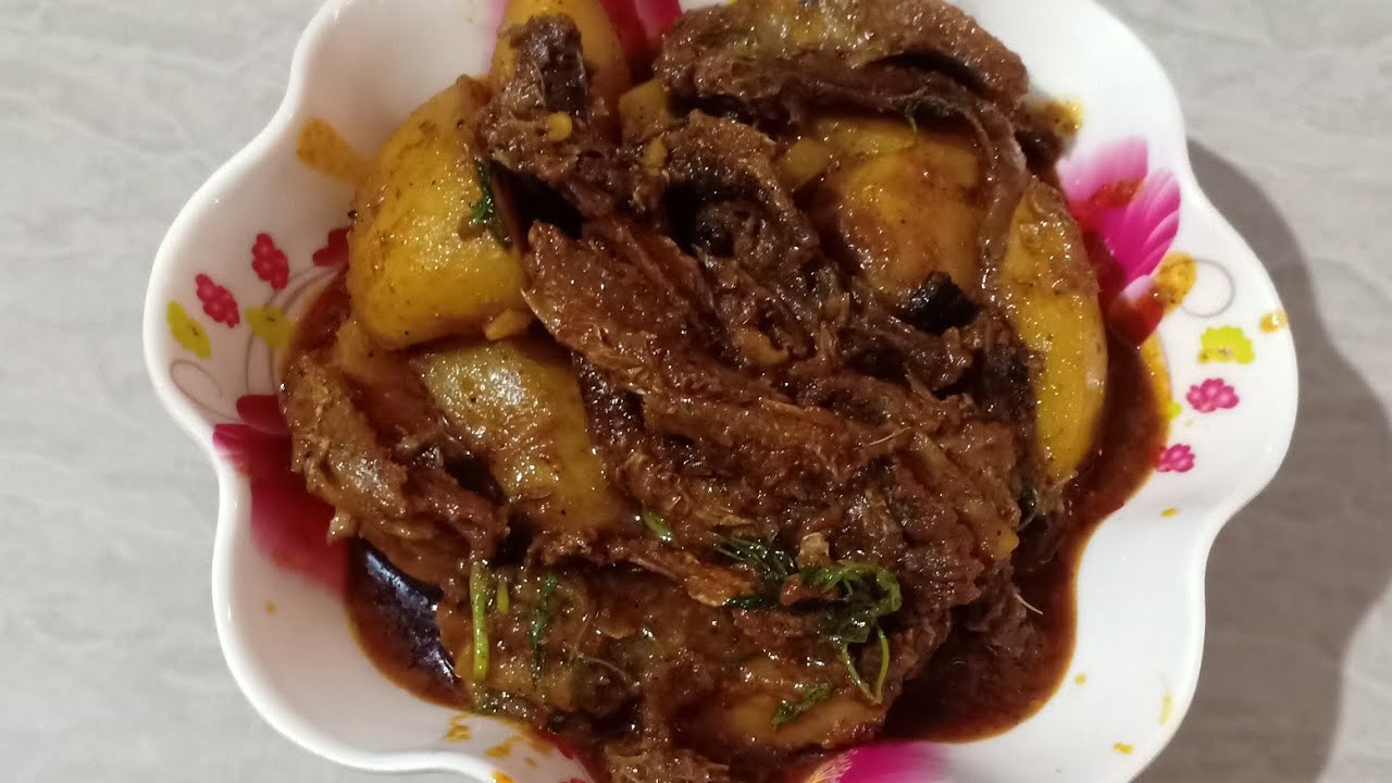 hukan mas & aloo gravy || Dry fish & potato gravy 😋😋
