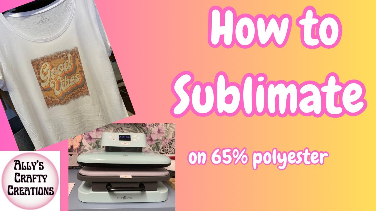 How To Sublimate on 65% Polyester T Shirt